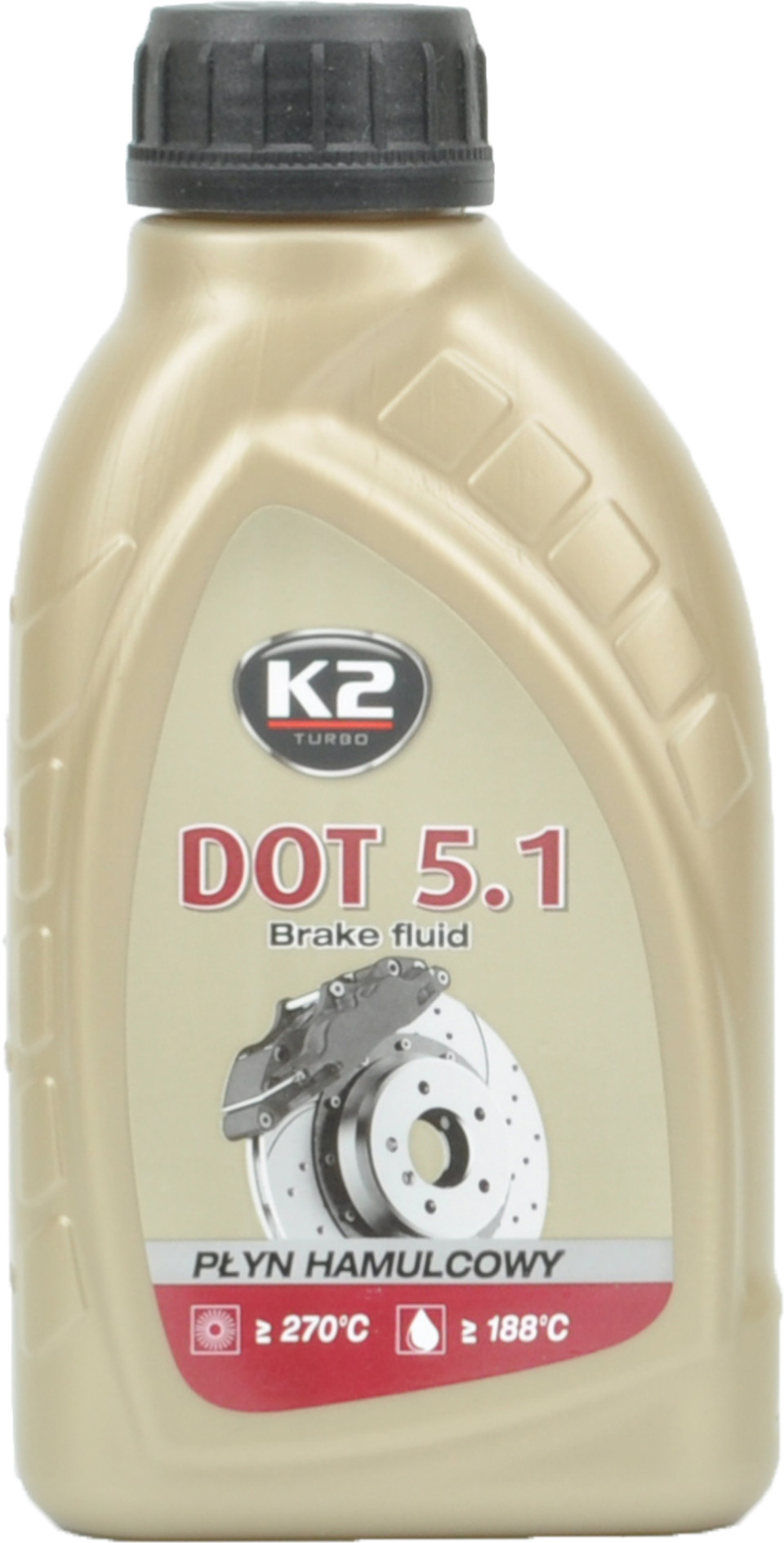 Гальмівна рідина K2 DOT 5.1 0,5 л (K20293)